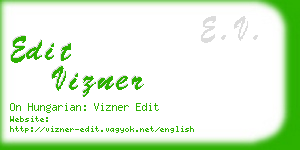 edit vizner business card